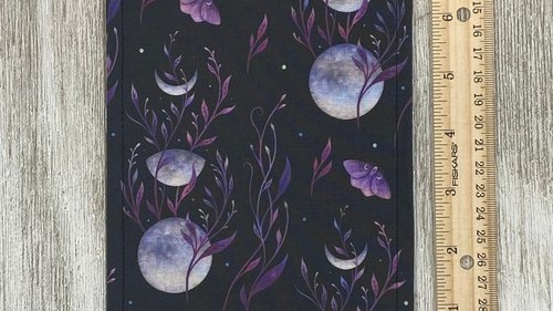 MINI Altar Cloth - Moon Garden, Traveling Altar Cloth, Portable Altar Cloth, Small Spaces Altar, Home Office Altar