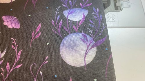 MINI Altar Cloth - Moon Garden, Traveling Altar Cloth, Portable Altar Cloth, Small Spaces Altar, Home Office Altar