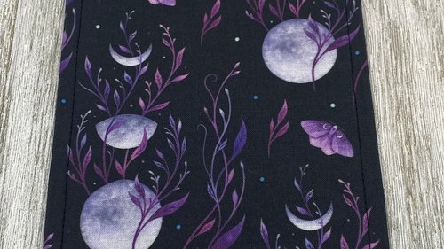 MINI Altar Cloth - Moon Garden, Traveling Altar Cloth, Portable Altar Cloth, Small Spaces Altar, Home Office Altar