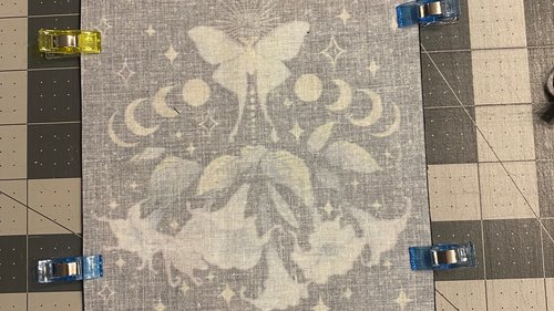 MINI Altar Cloth - Lily of the Valley Moth, Traveling Altar Cloth, Portable Altar Cloth, Small Spaces Altar, Home Office Altar