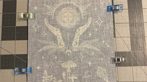 MINI Altar Cloth - Celestial, Traveling Altar Cloth, Portable Altar Cloth, Small Spaces Altar, Home Office Altar