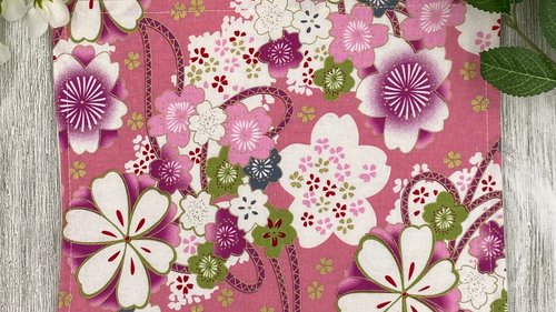 MINI Altar Cloth - Flowers Traveling Altar Cloth, Portable Altar Cloth, Small Spaces Altar, Home Office Altar