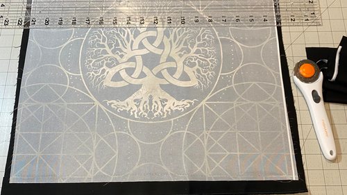 Triquetra Tree Altar Cloth, Tarot Cloth, Altar Decor, Double Sided Altar Cloth, Wall Hanging, Dice Mat, Centerpiece