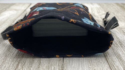 Witchy Eye Raven Tarot Bag/ Custom Tarot Pouch/ Keepsake Bag / Drawstring Bag / Oracle Bag / Crystal Bag / Tarot Pouch / Cosmetic Bag
