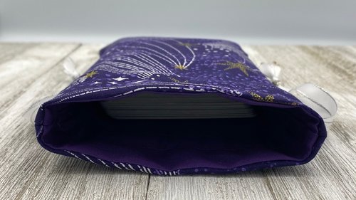 Shooting Star Tarot Bag/ Custom Tarot Pouch/ Keepsake Bag / Drawstring Bag / Oracle Bag / Crystal Bag / Tarot Pouch / Cosmetic Bag