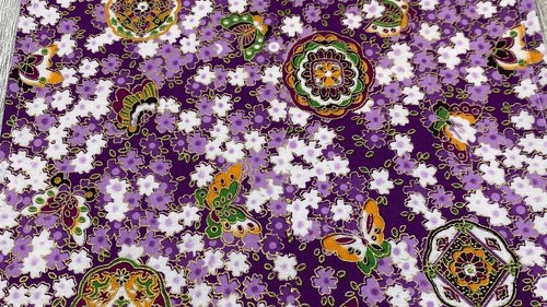 MINI Altar Cloth -Butterfly Mandala Traveling Altar Cloth, Portable Altar Cloth, Small Spaces Altar, Home Office Altar