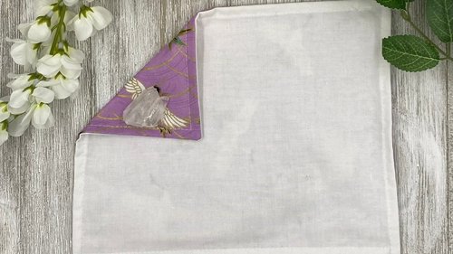 MINI Altar Cloth - Birds Traveling Altar Cloth, Portable Altar Cloth, Small Spaces Altar, Home Office Altar