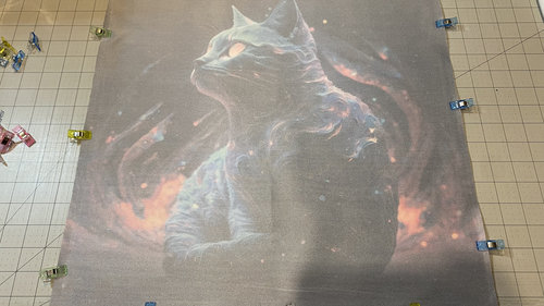 Cat Altar Cloth, Tarot Cloth, Altar Decor, Double Sided Altar Cloth, Wall Hanging, Dice Mat, Centerpiece