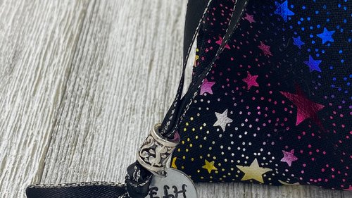 Stars Tarot Bag/ Custom Tarot Bag/ Keepsake Bag / Drawstring Bag / Oracle Bag / Jewelry Bag / Crystal Bag / Gift Bag / Tarot Pouch