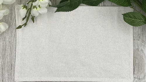 MINI Altar Cloth - White Glitter, Traveling Altar Cloth, Portable Altar Cloth, Small Spaces Altar, Home Office Altar