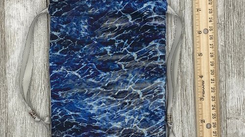 Water Flow Tarot Bag/ Custom Tarot Pouch/ Keepsake Bag / Drawstring Bag / Oracle Bag / Crystal Bag / Tarot Pouch / Cosmetic Bag