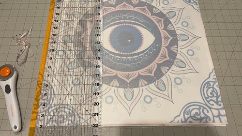 Eye Mandala Altar Cloth, Tarot Cloth, Altar Decor, Double Sided Altar Cloth, Wall Hanging, Dice Mat, Centerpiece