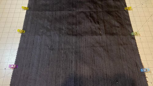 Natural Silk Black Altar Cloth, Tarot Cloth, Altar Decor, Double Sided Altar Cloth, Wall Hanging, Dice Mat, Centerpiece