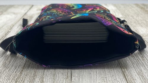 Mushroom Moon Tarot Bag/ Custom Tarot Pouch/ Keepsake Bag / Drawstring Bag / Oracle Bag / Crystal Bag / Tarot Pouch / Cosmetic Bag