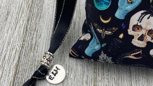 Snakes Tarot Bag/ Custom Tarot Pouch/ Keepsake Bag / Drawstring Bag / Oracle Bag / Crystal Bag / Tarot Pouch / Cosmetic Bag