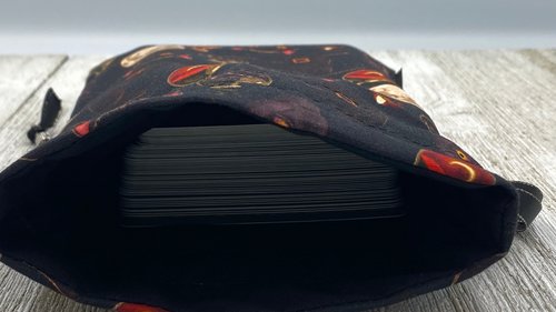 Witchy Cat Tarot Bag/ Custom Tarot Pouch/ Keepsake Bag / Drawstring Bag / Oracle Bag / Crystal Bag / Tarot Pouch / Cosmetic Bag