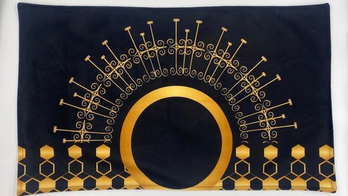 Minimalist Sun Altar Cloth, Tarot Cloth, Altar Decor, Double Sided Altar Cloth, Wall Hanging, Dice Mat, Centerpiece