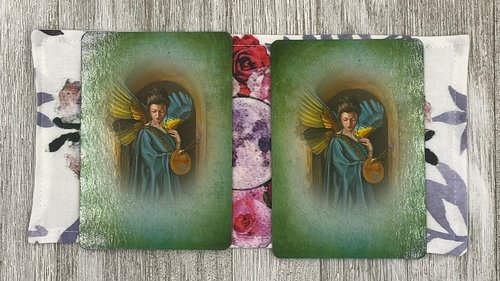 MINI Altar Cloth - Rose Triple Moon, Traveling Altar Cloth, Portable Altar Cloth, Small Spaces Altar, Home Office Altar