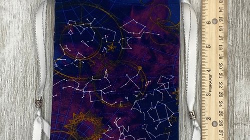 Constellations Tarot Bag/ Custom Tarot Pouch/ Keepsake Bag / Drawstring Bag / Oracle Bag / Crystal Bag / Tarot Pouch / Cosmetic Bag