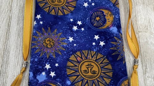 Sun Tarot Bag/ Custom Tarot Pouch/ Keepsake Bag / Drawstring Bag / Oracle Bag / Crystal Bag / Tarot Pouch / Cosmetic Bag