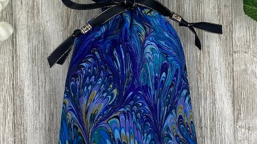 Swirls Tarot Bag/ Custom Tarot Pouch/ Keepsake Bag / Drawstring Bag / Oracle Bag / Crystal Bag / Tarot Pouch / Cosmetic Bag