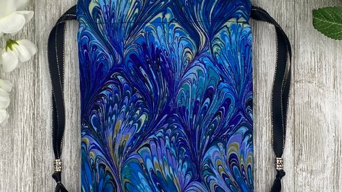 Swirls Tarot Bag/ Custom Tarot Pouch/ Keepsake Bag / Drawstring Bag / Oracle Bag / Crystal Bag / Tarot Pouch / Cosmetic Bag