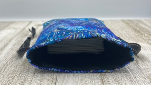 Swirls Tarot Bag/ Custom Tarot Pouch/ Keepsake Bag / Drawstring Bag / Oracle Bag / Crystal Bag / Tarot Pouch / Cosmetic Bag