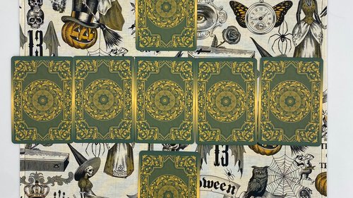 Halloween Altar Cloth, Tarot Cloth, Altar Decor, Double Sided Altar Cloth, Wall Hanging, Dice Mat, Centerpiece