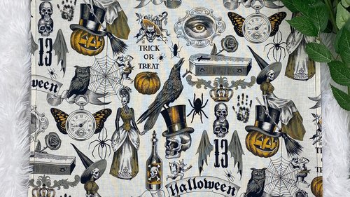 Halloween Altar Cloth, Tarot Cloth, Altar Decor, Double Sided Altar Cloth, Wall Hanging, Dice Mat, Centerpiece