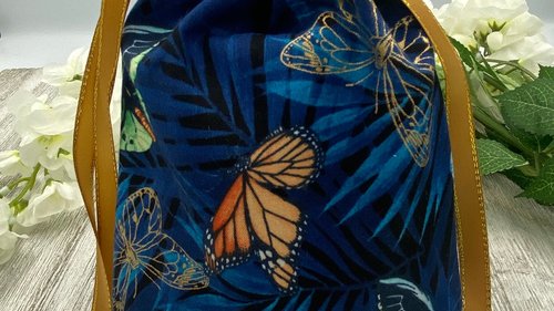 Butterfly Tarot Bag/ Custom Tarot Pouch/ Keepsake Bag / Drawstring Bag / Oracle Bag / Crystal Bag / Tarot Pouch / Cosmetic Bag
