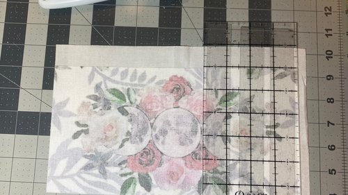 MINI Altar Cloth - Rose Triple Moon, Traveling Altar Cloth, Portable Altar Cloth, Small Spaces Altar, Home Office Altar