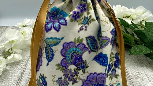 Floral Tarot Bag/ Custom Tarot Bag/ Keepsake Bag / Drawstring Bag / Oracle Bag / Jewelry Bag / Crystal Bag / Gift Bag / Tarot Pouch