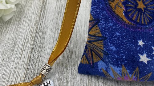 Sun Tarot Bag/ Custom Tarot Pouch/ Keepsake Bag / Drawstring Bag / Oracle Bag / Crystal Bag / Tarot Pouch / Cosmetic Bag