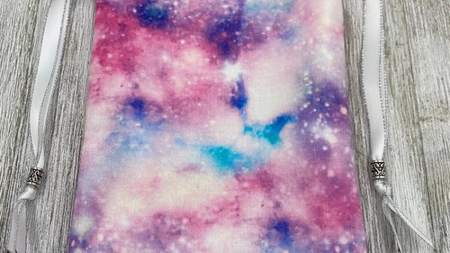 Galaxy Tarot Bag/ Custom Tarot Pouch/ Keepsake Bag / Drawstring Bag / Oracle Bag / Crystal Bag / Tarot Pouch / Cosmetic Bag