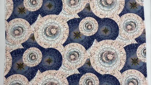 Constellation Sun Moon Altar Cloth, Tarot Cloth, Altar Decor, Double Sided Altar Cloth, Wall Hanging, Dice Mat, Centerpiece
