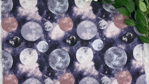 Moons Altar Cloth, Tarot Cloth, Altar Decor, Double Sided Altar Cloth, Wall Hanging, Dice Mat, Centerpiece