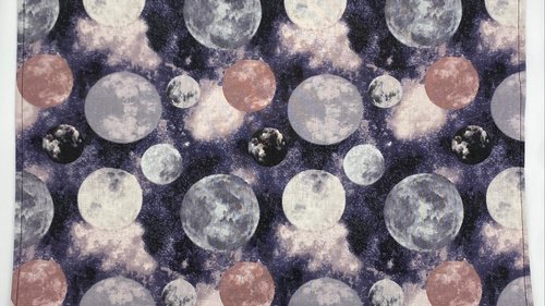 Moons Altar Cloth, Tarot Cloth, Altar Decor, Double Sided Altar Cloth, Wall Hanging, Dice Mat, Centerpiece