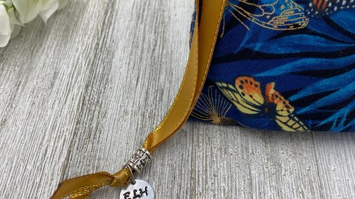 Butterfly Tarot Bag/ Custom Tarot Pouch/ Keepsake Bag / Drawstring Bag / Oracle Bag / Crystal Bag / Tarot Pouch / Cosmetic Bag