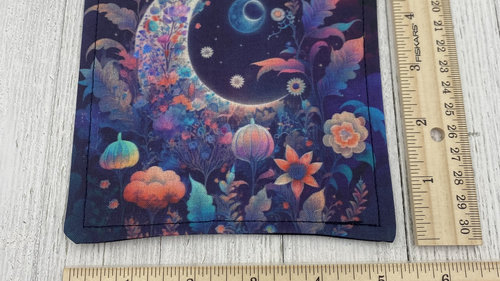 MINI Altar Cloth - Moon Garden, Traveling Altar Cloth, Portable Altar Cloth, Small Spaces Altar, Home Office Altar