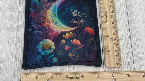 MINI Altar Cloth - Moon Garden, Traveling Altar Cloth, Portable Altar Cloth, Small Spaces Altar, Home Office Altar