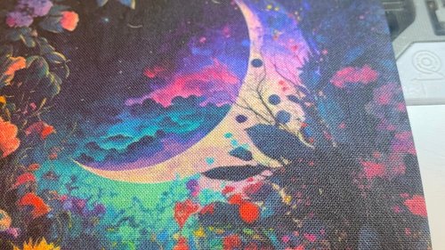 MINI Altar Cloth - Moon Garden, Traveling Altar Cloth, Portable Altar Cloth, Small Spaces Altar, Home Office Altar