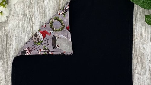 MINI Altar Cloth - Creepy Christmas, Traveling Altar Cloth, Portable Altar Cloth, Small Spaces Altar, Home Office Altar