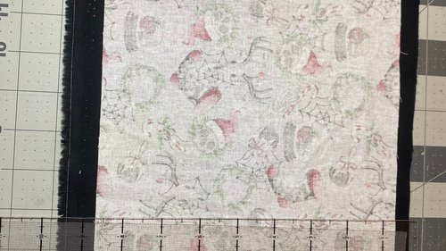 MINI Altar Cloth - Creepy Christmas, Traveling Altar Cloth, Portable Altar Cloth, Small Spaces Altar, Home Office Altar