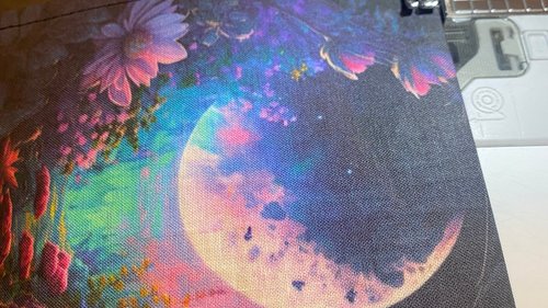 MINI Altar Cloth - Moon Garden, Traveling Altar Cloth, Portable Altar Cloth, Small Spaces Altar, Home Office Altar