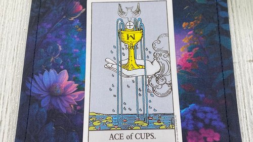 MINI Altar Cloth - Moon Garden, Traveling Altar Cloth, Portable Altar Cloth, Small Spaces Altar, Home Office Altar
