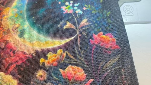 MINI Altar Cloth - Moon Garden, Traveling Altar Cloth, Portable Altar Cloth, Small Spaces Altar, Home Office Altar