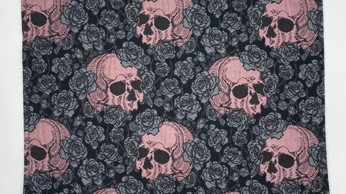 Skulls Altar Cloth, Tarot Cloth, Altar Decor, Double Sided Altar Cloth, Wall Hanging, Dice Mat, Centerpiece