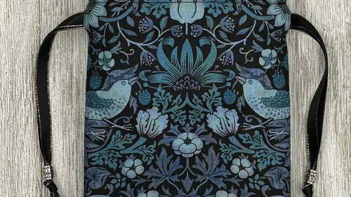 William Morris Tarot Bag/ Custom Tarot Bag/ Keepsake Bag / Drawstring Bag / Oracle Bag / Jewelry Bag / Crystal Bag / Gift Bag / Tarot Pouch