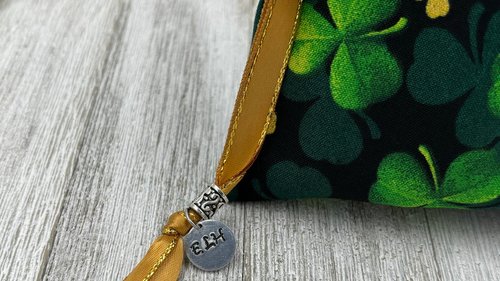 Clover Tarot Bag/ Keepsake Bag / Drawstring Bag / Oracle Bag / Jewelry Bag / Crystal Bag / Gift Bag / Tarot Pouch