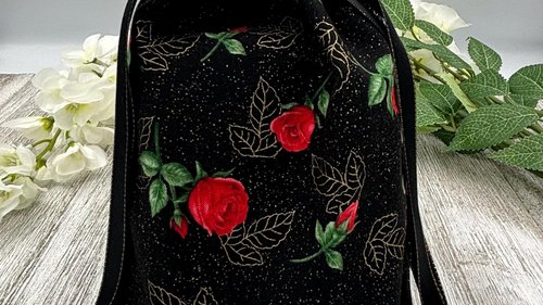 Rose Tarot Bag/ Custom Tarot Pouch/ Keepsake Bag / Drawstring Bag / Oracle Bag / Crystal Bag / Tarot Pouch / Cosmetic Bag